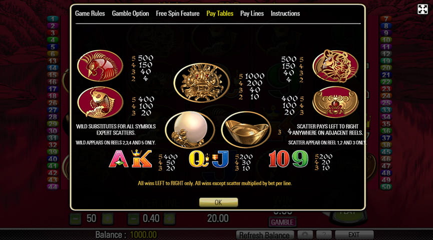 dragon iquest casino poker rules